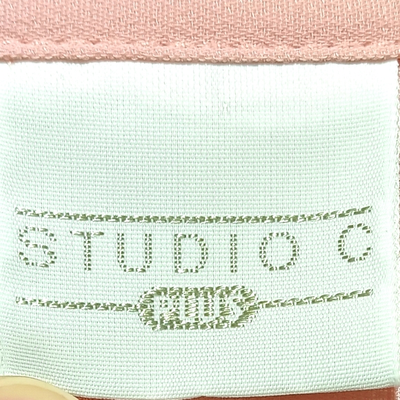 Studio C Plus EUC Women's Dressy Blouse, Size 22/24, Soft Pink Embossed Detail - Picture 2 of 8